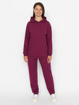 CRB wear/CWXW 90052-24 Костюм женский (толстовка, брюки),бордовый/Ex.Cherubino