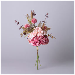 ЦВЕТОЧНАЯ КОМПОЗИЦИЯ ДЛИНА=38СМ , ЦВЕТ БУРГУНДИ - Lefard фото 2