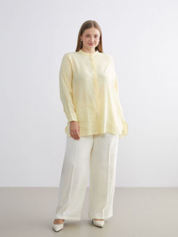 Oversize Modal Kar???ml? Kad?n G?mlek Tunik