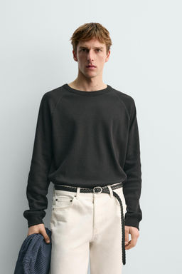 CAMISETA ESTRUCTURA WAFFLE AARON LEVINE X ZARA / Gris antracita  фото 2