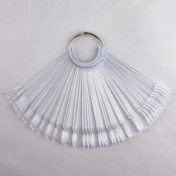 Палитра для лаков на кольце, 50 ногтей, форма овал, прозрачная