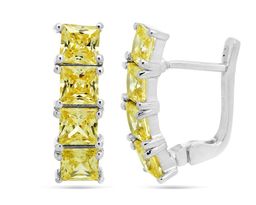 Серьги из серебра крайола циркон, София