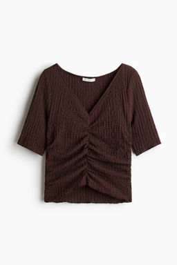 Top drapeado con textura - H&m фото 3