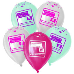Воздушные шары латексные 12" «С Днём Рождения. СМС», 25 шт.