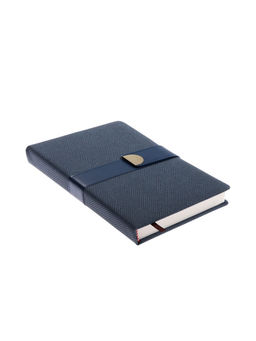 Ежедневник недатированный формат А5, с хлястиком, 112 листов, линия, пвх, синий - Simaland фото 2