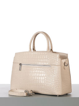 LACCOMA сумка НИ8099-бежевый натуральная кожа хлопок