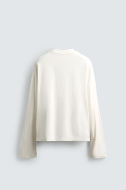 BOXY FIT EMBROIDERED T-SHIRT - Zara фото 7