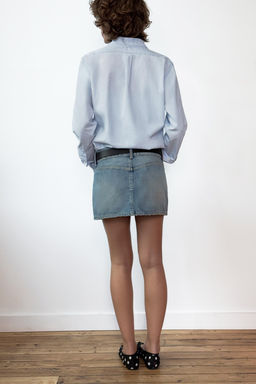 TRF DENIM MINI SKIRT - Zara фото 11