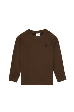 Erkek _ocuk Kahverengi Basic Sweatshirt Sepette S_rpriz _ndirim - U.s. polo assn фото 8