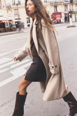 OVERSIZED SOFT COAT - Zara фото 3