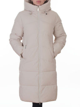 2365 BEIGE Пальто зимнее женское (200 гр. холлофайбер)