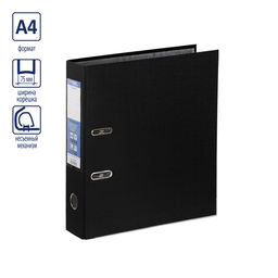 Expert Complete Регистратор PVC, мет.уг. 75 мм 10 шт. Premier A4 арочный механ. лён черный EC1022215