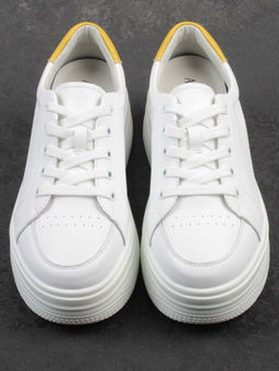 03-YC457-2 WHITE Кроссовки женские (натуральная кожа) - Фабричный китай фото 12