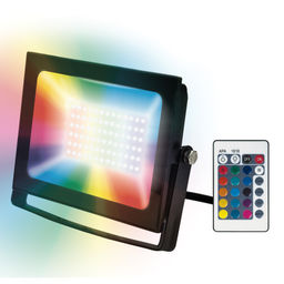 ULF-F60-30W/RGB IP65 200-240В BLACK Прожектор светодиодный. Мультиколор. Пульт ДУ (в/к). Корпус черный. TM Uniel