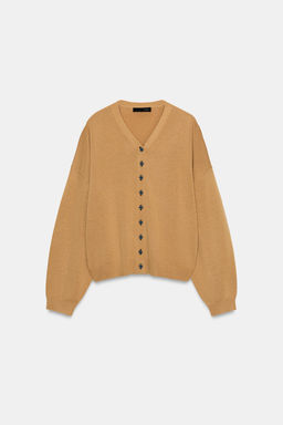 V-NECK KNIT CARDIGAN - Zara фото 5