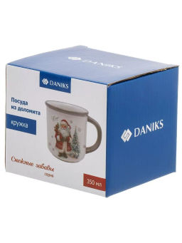 Кружка Снежные забавы 350 мл, доломит, (478174) /DANIKS/ #НовыйГод  фото 3
