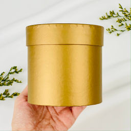 Подарочная коробка золотоая под шар