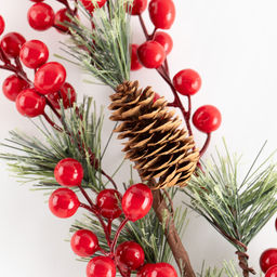 Blumentag VDD-118 Веточка декоративная с ягодами 6 х 1 шт. 85 см  фото 3