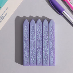 Цена за 5 шт. Сургуч для печати стержень «Сине-фиолетовый», перламутр, 1.1×1.1×9 см