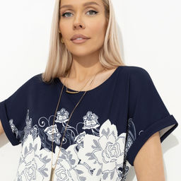 Футболка свободной посадки, Жду чудо (floral print) - Charutti фото 3