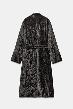 ZW COLLECTION LIMITED EDITION EMBROIDERED VELVET KIMONO - Zara фото 7