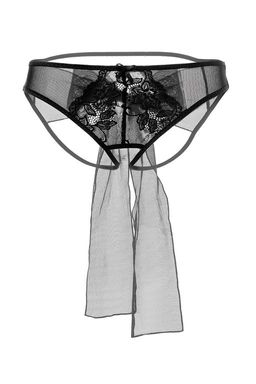 Эротические трусики с бантом Erolanta Mia, черный (42-44)