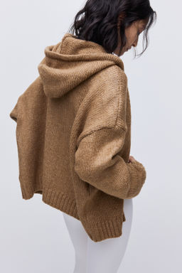Chaqueta de punto con capucha y cremallera - H&m фото 3