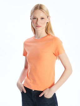 Bisiklet Yaka Nak??l? Kad?n Ti??rt