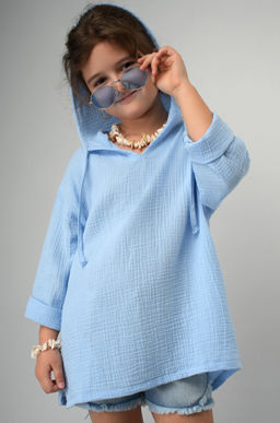 Детская хлопковая пляжная туника из муслина Happyfox