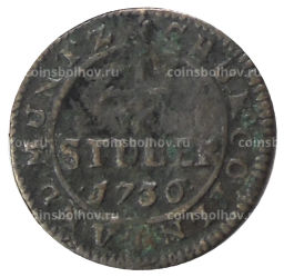 1/4 стубера 1730 года Германские государства -Юлих-Берг