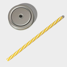 Кружка Доляна «Единорог», 450 мл, 10×7.5×13 см, стекло, с крышкой и трубочкой