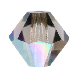 Бусина Чехия "PRECIOSA" бусины 451-69-302 Crystal AB цветн. 5.7 х 6 мм 12 шт бл.серый/перламутр (bl.diam AB 40010)
