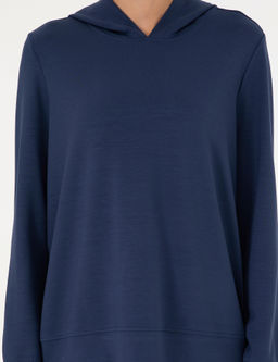 Lacivert Oversize Modal Kuma_ Sweatshirt - Pierre cardin фото 6