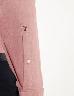 Красная зауженная рубашка с длинным рукавом - Cacharel фото 5