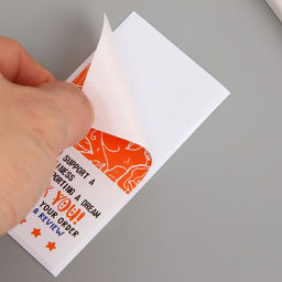 Наклейка - открытка бумага Спасибо. Розы с листьями, набор 50 шт., 10?5 см