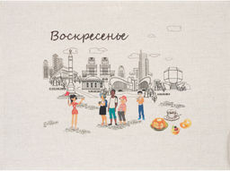 Комплект полотенец из 7 шт 22С147-ШР+К/пр/пфкор 45*60 "Сити-7" цв. 1 рис. 206