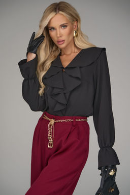Блузка Мишель (чёрный) - Эльза фото 5