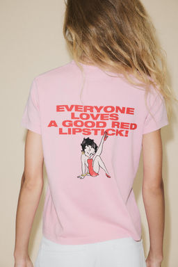 WASHED-EFFECT BETTY BOOP® T-SHIRT - Zara фото 4