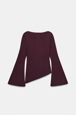 LONG SLEEVE INTERLOCK TOP - Zara фото 2
