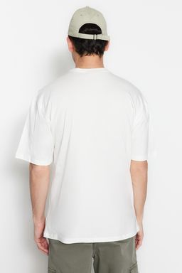 TRENDYOL MAN Siyah Oversize/Genis Kesim Bask?l? %100 Pamuklu T-Shirt TMNSS23TS00261 - Trendyolmilla фото 10