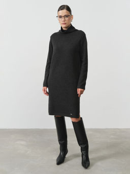 Платье из кашемира 13116 графит