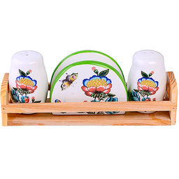 30797 Набор для специй 4 пр Летний букет доломит LR (х36) - Mayer&boch фото 2