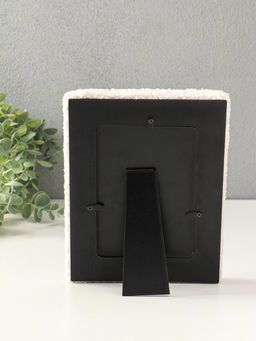 Фоторамка МДФ, иск. мех 10х15 см "Плюш" белая 22х16,5х2 см