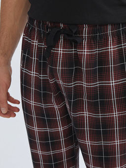 Standart Kal?p Ekose Erkek Pijama Alt