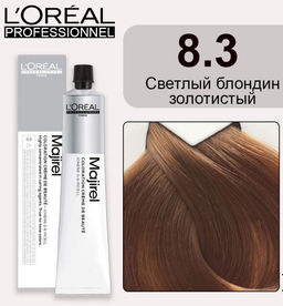 Majirel 8.3 Светлый блондин золотистый, крем-краска с технологией улавливания запаха, 60 мл