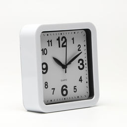 Часы - будильник настольные «Классика», с подвесом, дискретный ход, d=12.5 см, 15×15 см, АА