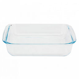 Форма стеклянная для запекания "Kelli" 1,8л, прямоугольная, 25х22х5см, жаропрочное стекло (Китай) Можно мыть в посудомоечной машине