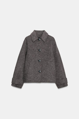 HERRINGBONE SHORT COAT - Zara фото 6