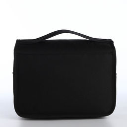 Косметичка-несессер дорожная на молнии, липучках, с крючком, ручкой, чёрная - Simaland фото 2