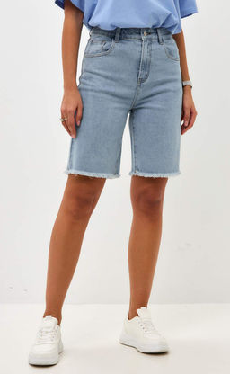 Шорты джинс F512-0908 l.blue
